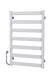 Полотенцесушитель электрический Harmony П7 500х800 Deffi крашеная сталь (Белый, WD04, Левое подключение)