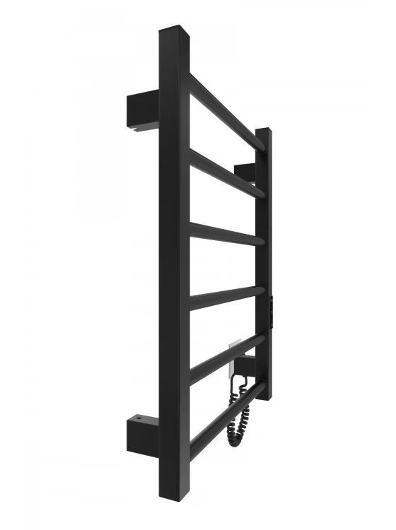 Полотенцесушитель электрический HF Leeds 570x430 черный мат