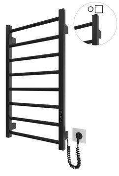 Полотенцесушитель электрический HF Leeds 770x430 черный мат