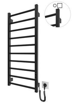 Рушникосушка електрична HF Leeds 970x430 чорний мат