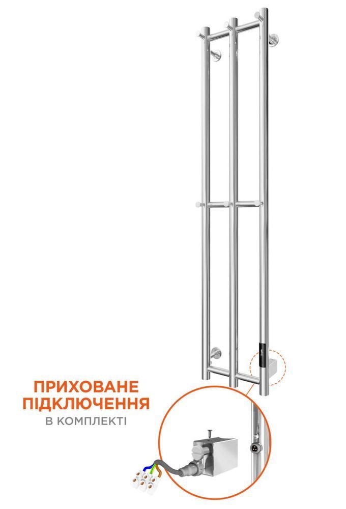 Полотенцесушитель электрический Mario e-INOX Соле 1170x250 TR 2.0 K