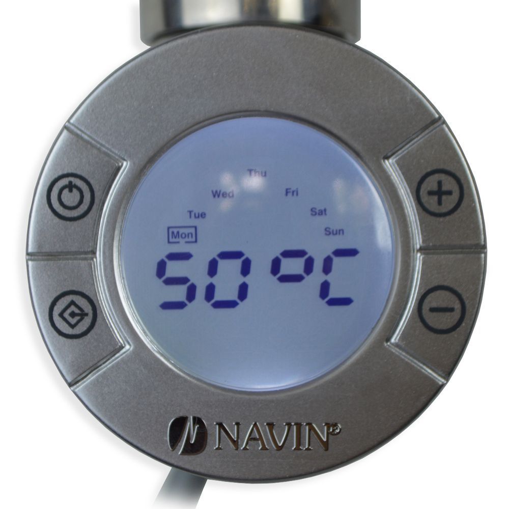 ТЭН для полотенцесушителя NAVIN Sigma 600W серый, с функцией программирования