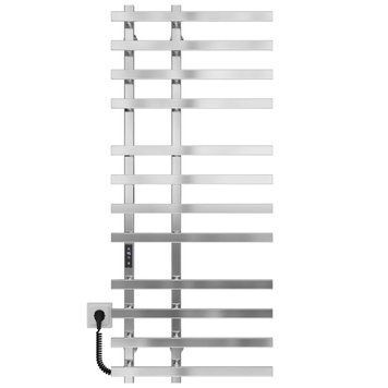 Полотенцесушитель электрический Atena П12 150х1200 Deffi нержавеющая сталь (Хром, JD04, Левое подключение)