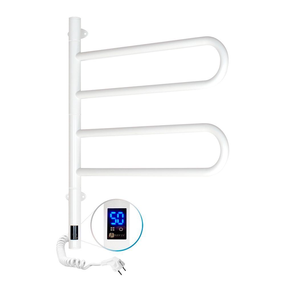 Рушникосушка електрична Navin Fouette 480х600 Sensor з таймером, біла