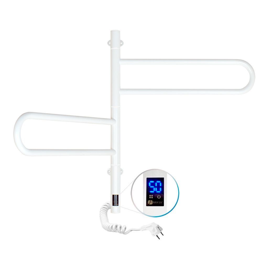 Рушникосушка електрична Navin Fouette 480х600 Sensor з таймером, біла