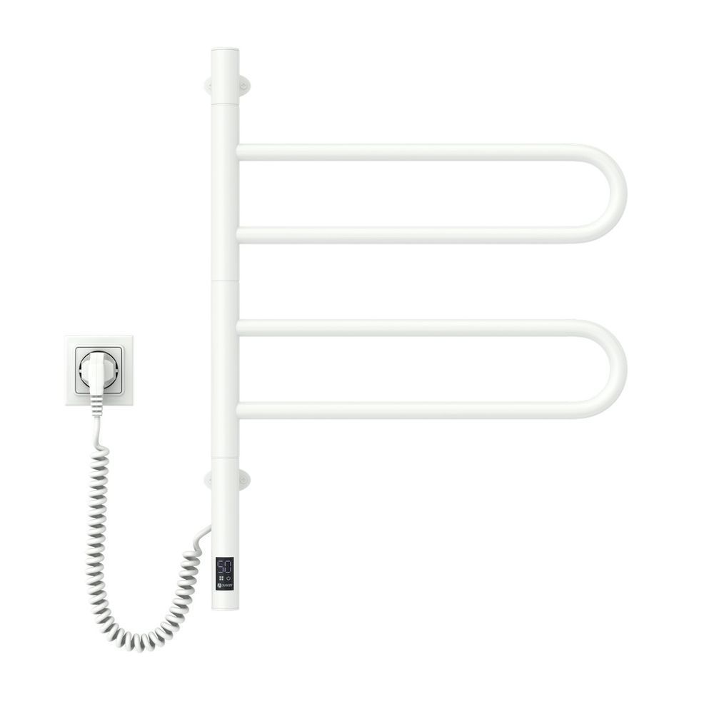 Рушникосушка електрична Navin Fouette 480х600 Sensor з таймером, біла