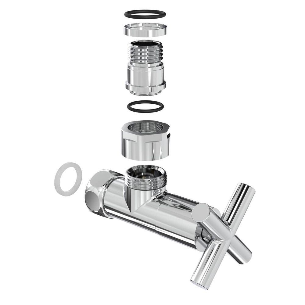 Кран кутовий Laris 1/2" - 3/4" Еліт 2шт. (ZZ-4704)