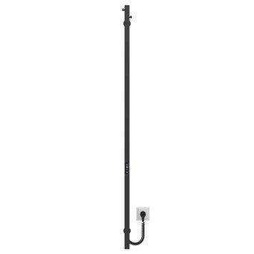 Рушникосушка електрична Holly 30x1500 Deffi нержавіюча сталь (Чорний, JD04)
