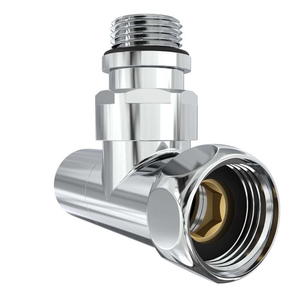 Кран кутовий Laris Звичайний 1/2" - 3/4" + ексцентрики 2шт. (LX-4701)