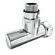 Кран кутовий Laris Звичайний 1/2" - 3/4" + ексцентрики 2шт. (LX-4701)