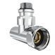 Кран кутовий Laris Звичайний 1/2" - 3/4" + ексцентрики 2шт. (LX-4701)