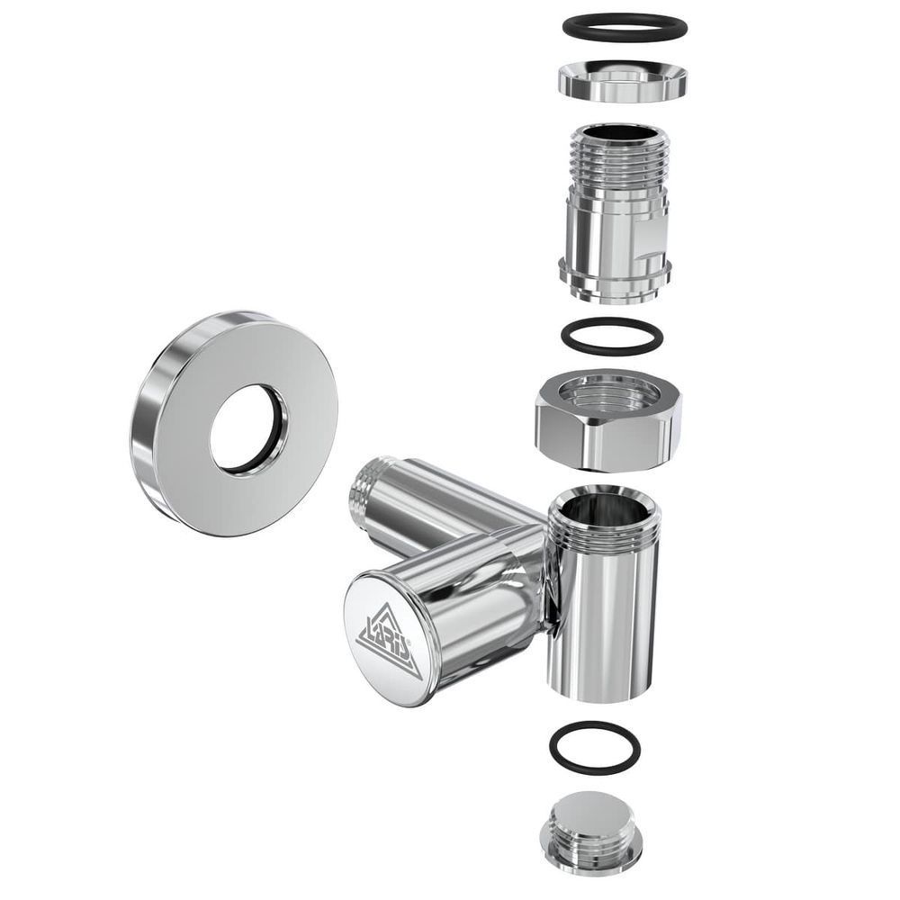 Кран кутовий Laris Під ТЕН 1/2" - 1/2" 2шт. (LX-2044)