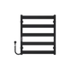 Полотенцесушитель электрический Harmony П5 500х600 Deffi крашеная сталь, черный, JD04, левое подключение