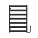 Рушникосушка електрична Harmony П7 500х800 Deffi фарбована сталь, чорний, JD04, праве підключення