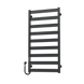 Полотенцесушитель электрический Harmony П9 500х1000 Deffi крашеная сталь, черный, JD04, левое подключение