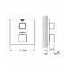 Grohtherm Cube Термостатичний змішувач для душу на 1 вихід (24153000)