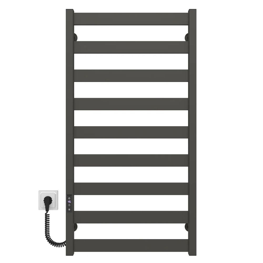 Рушникосушка електрична Harmony П9 500х1000 Deffi фарбована сталь, (Графіт, JD04, Ліве підключення)
