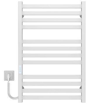 Полотенцесушитель электрический Deffi Magnus П12 500x800 нержавеющая сталь (Белый, WD04, Правое подключение)